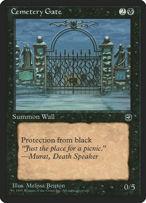 Cemetery Gate Card Front