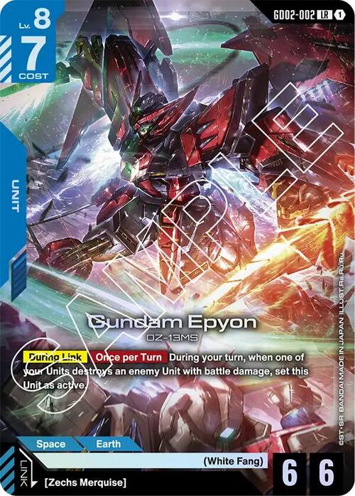 Gundam Epyon Card Front