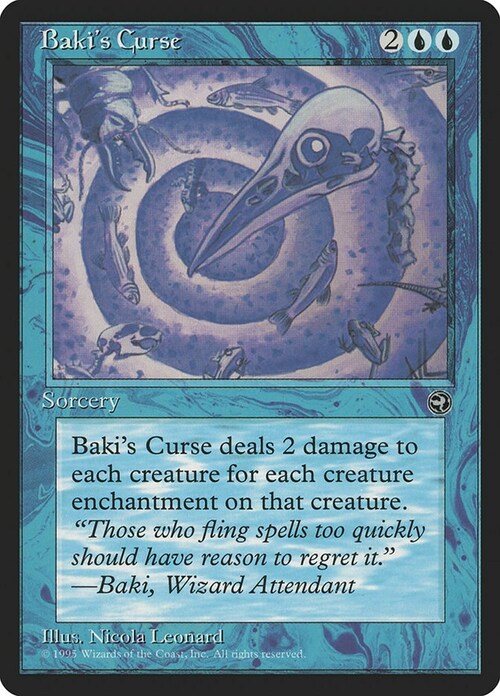 Maledizione di Baki Card Front