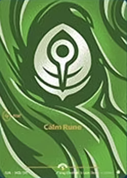 Calm Rune Card Front