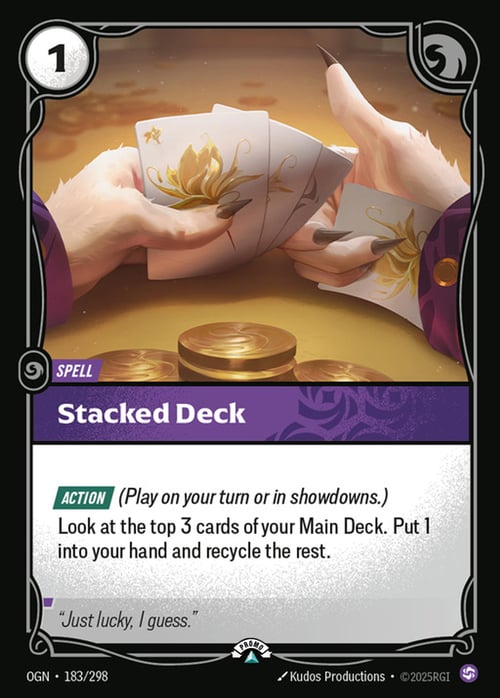 Stacked Deck Card Front