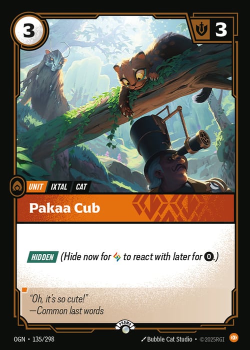 Pakaa Cub Card Front