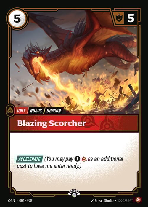 Blazing Scorcher Card Front