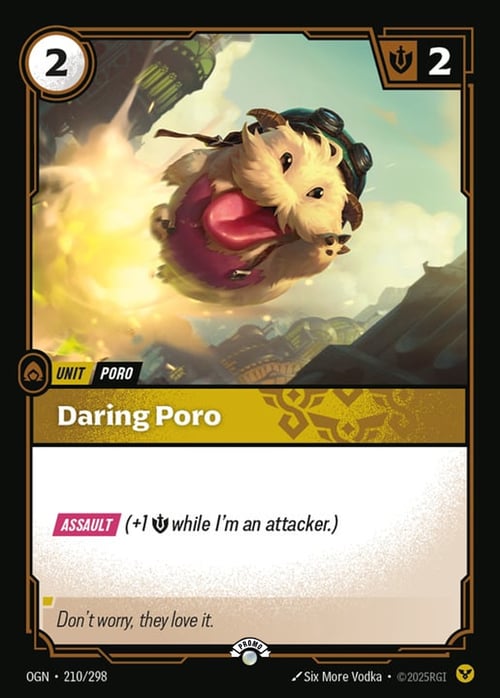 Daring Poro Card Front