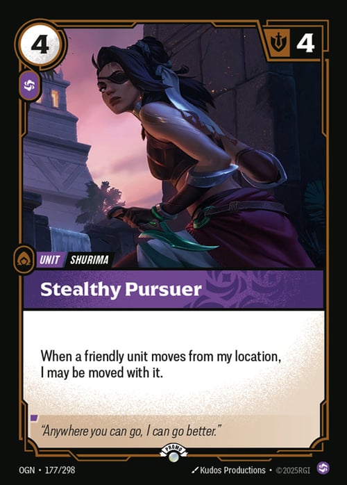 Stealthy Pursuer Card Front