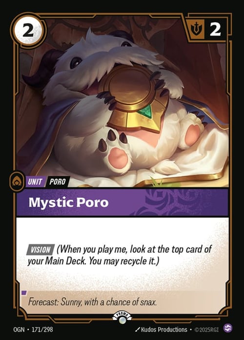 Mystic Poro Card Front