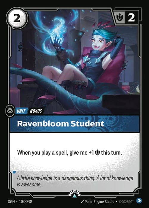 Ravenbloom Student Card Front