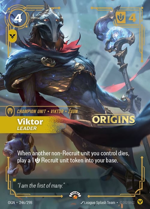 Viktor, Leader Card Front