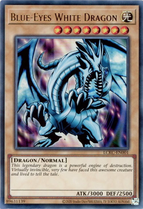 Blue-Eyes White Dragon Card Front