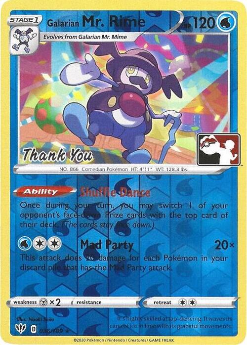 Galarian Mr Rime Card Front