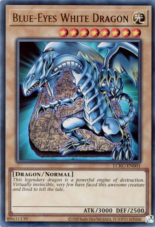 Blue-Eyes White Dragon Card Front