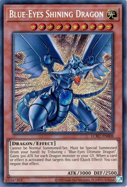 Drago Lucente Occhi Blu Card Front