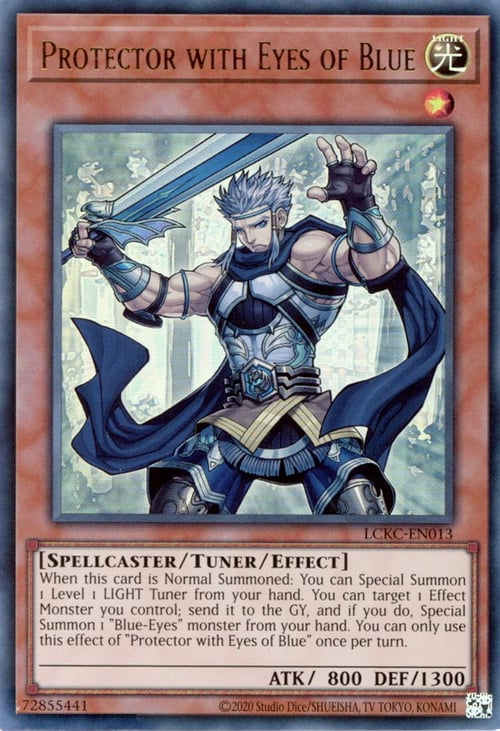 Protettore con gli Occhi di Blu Card Front
