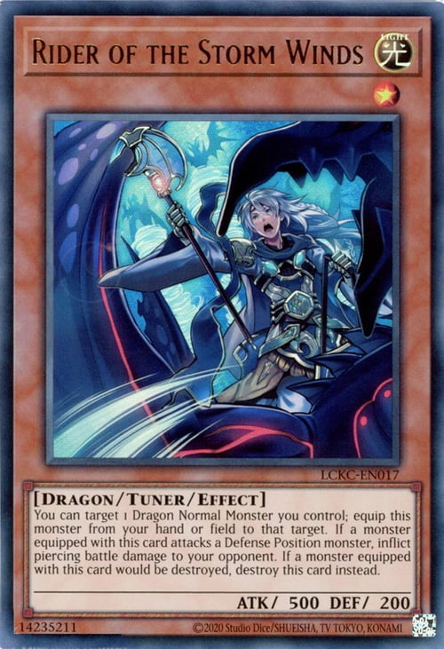 Cavalcatrice dei Venti di Tempesta Card Front