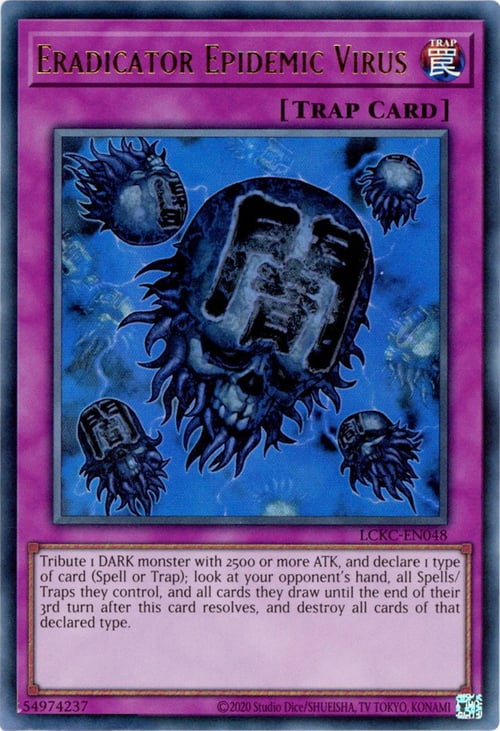 Virus Epidemia Estirpatrice Card Front