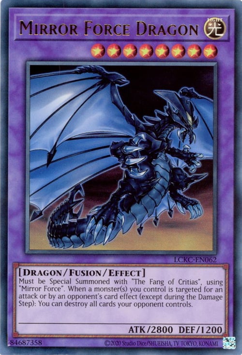 Drago Forza Riflessa Card Front