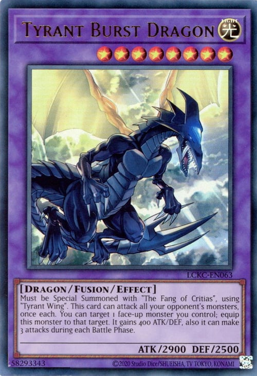 Drago Tiranno Esplosivo Card Front