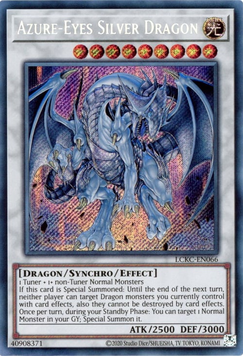 Drago Argento Occhi Azzurri Card Front