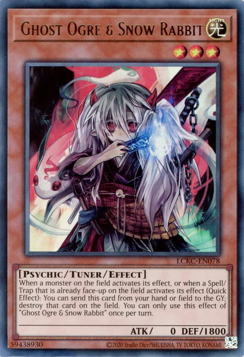 Orco Fantasma & Coniglio della Neve Card Front