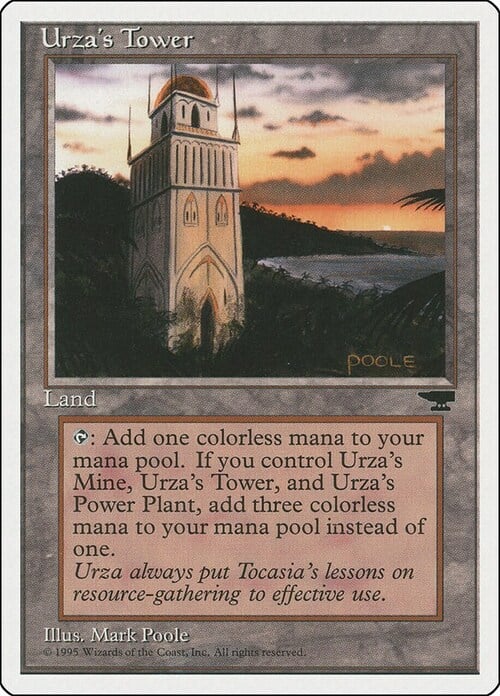 Magic MTG ~ Chronicles Excellent Urza's Tower Version 2 