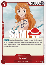 Nami · Luffy Deck Stamp OP01-016