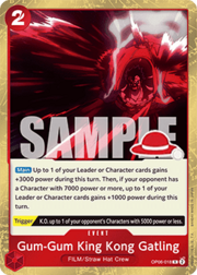 Gum-Gum King Kong Gatling · Luffy Deck Stamp OP06-018