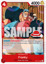 Franky · Luffy Deck Stamp OP11-012
