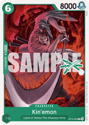 Kin'emon · Zoro Deck Stamp OP12-025