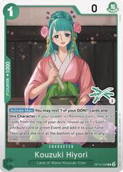 Kouzuki Hiyori · Zoro Deck Stamp OP12-028