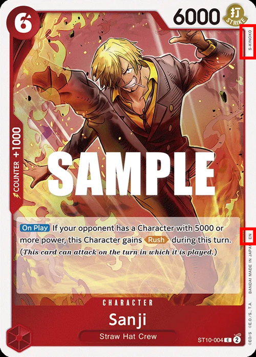 Sanji Card Front