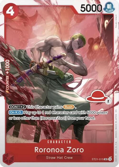 Roronoa Zoro Card Front