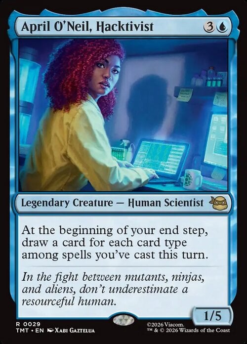 April O'Neil, Hacktivist Card Front