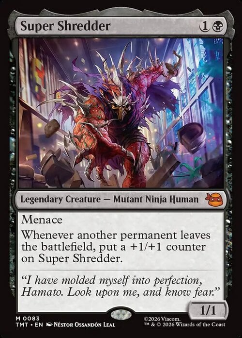 Super Shredder Card Front