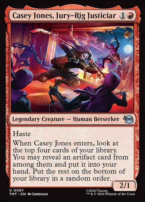 Casey Jones, Jury-Rig Justiciar Card Front