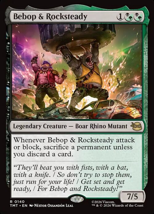 Bebop & Rocksteady Card Front