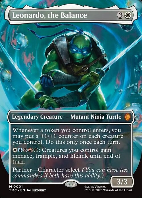 Leonardo, the Balance Card Front