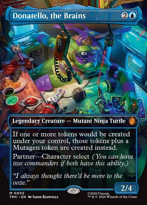 Donatello, the Brains Card Front