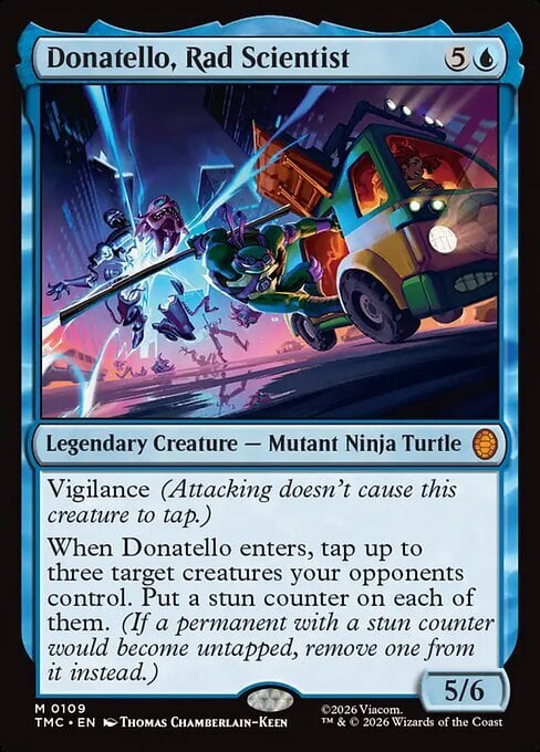 Donatello, Rad Scientist Card Front