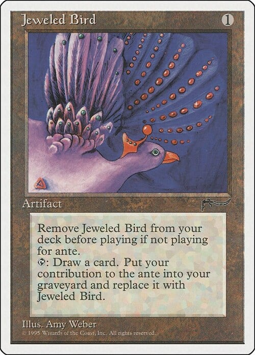 Jeweled Bird Card Front