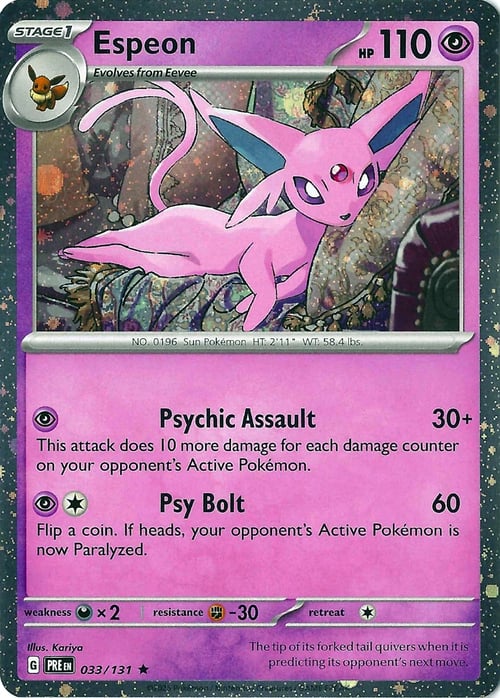 Espeon Card Front