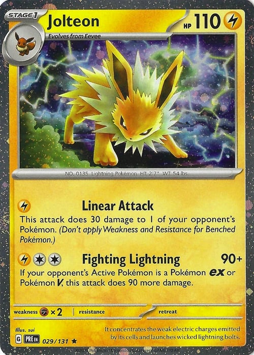 Jolteon Card Front