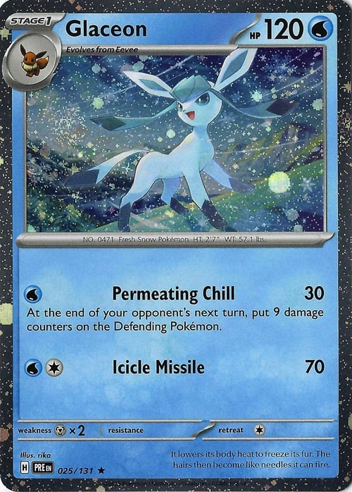 Glaceon Card Front