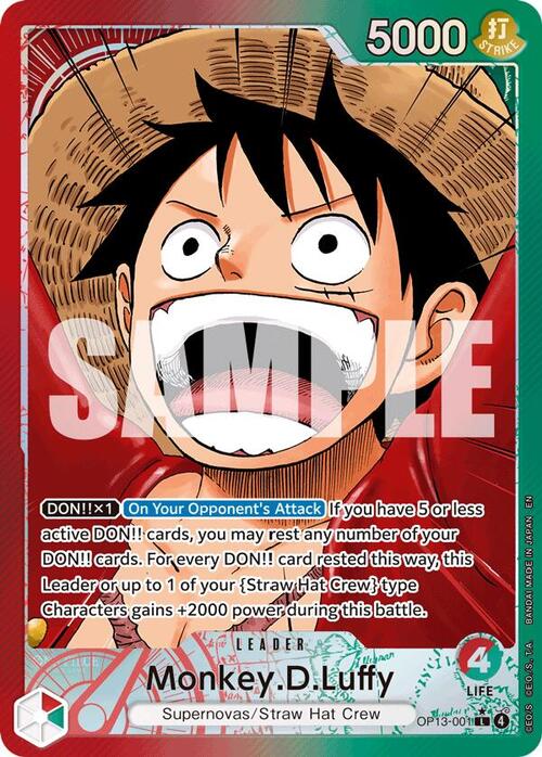 Monkey.D.Luffy Card Front