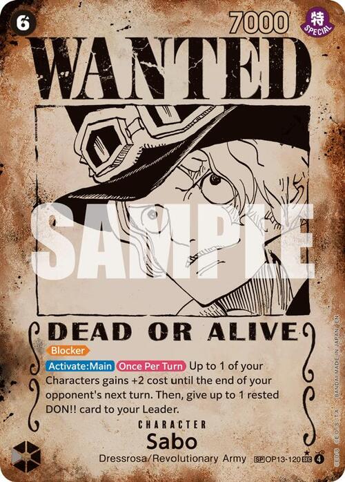 Sabo Card Front