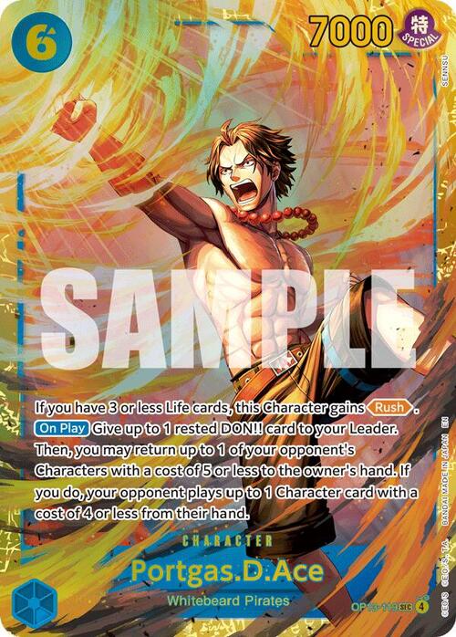 Portgas.D.Ace Card Front