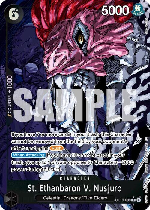 St. Ethanbaron V. Nusjuro Card Front