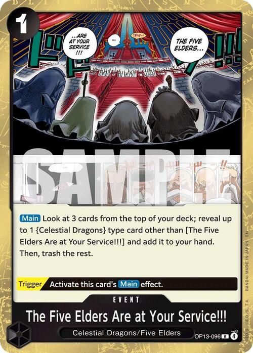 The Five Elders Are at Your Service!!! Card Front