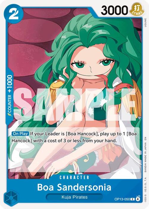 Boa Sandersonia Card Front