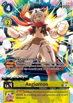 Aegiomon Card Front
