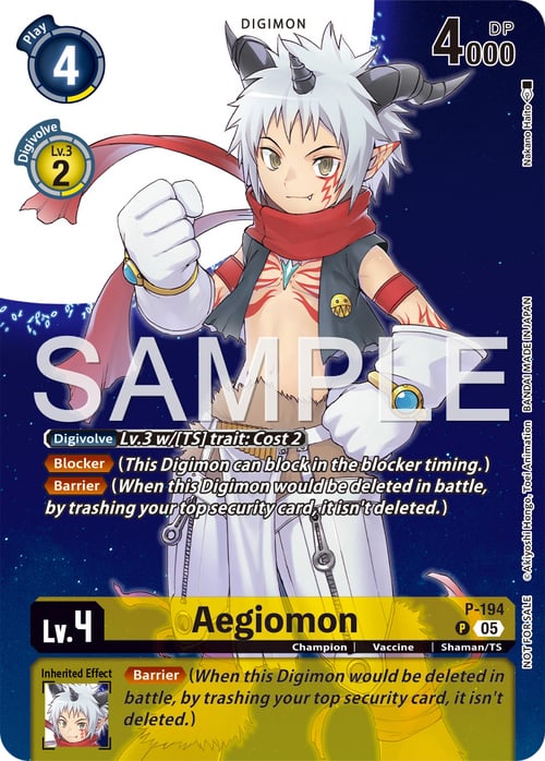 Aegiomon Card Front